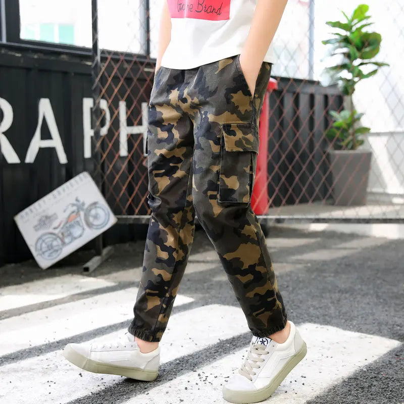 Boys Camo Joggers